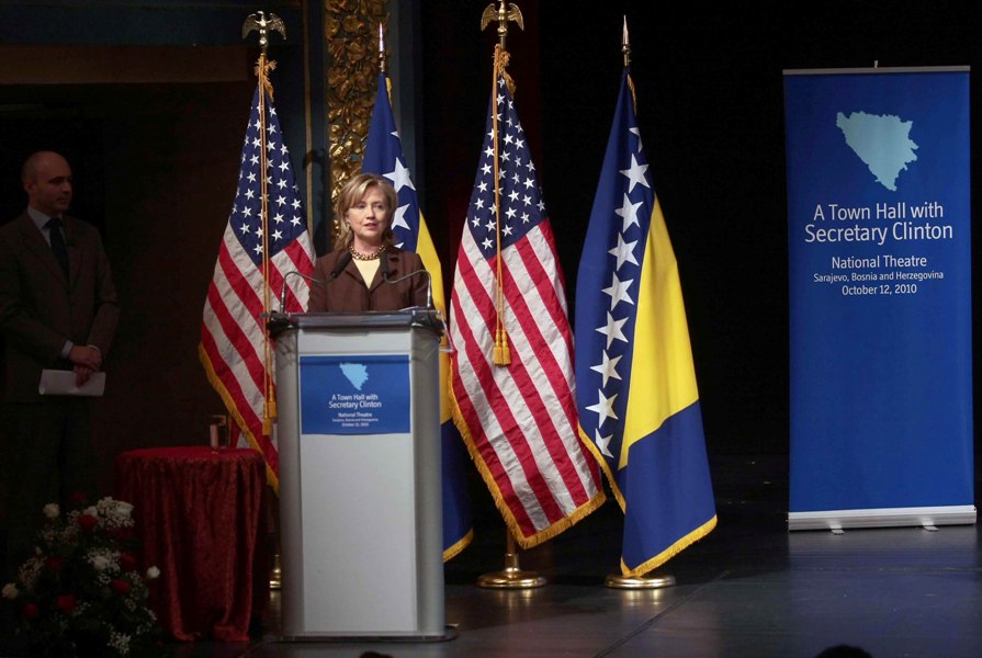 Hillary Clinton u Narodnom pozorištu Sarajevo