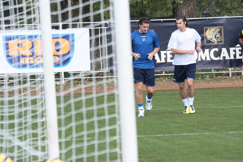 Nogometna reprezentacija BiH danas je u Hrasnici obavila prvi trening u okviru priprema za EURO 2012. /Foto: DEPO PORTAL