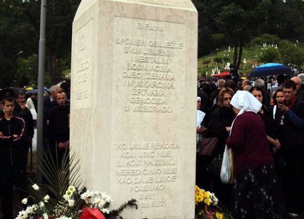 spomenik žrtvama genocida u Vi&scaron;egradu/ Foto: Anadolija