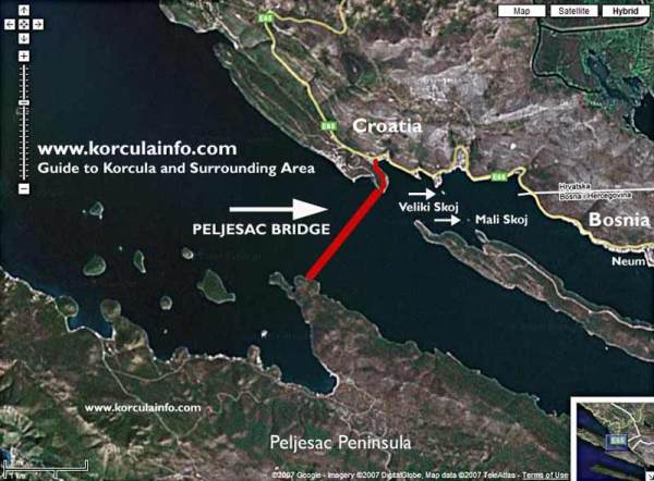 Neumski zaljev - Pelje&scaron;ki most
