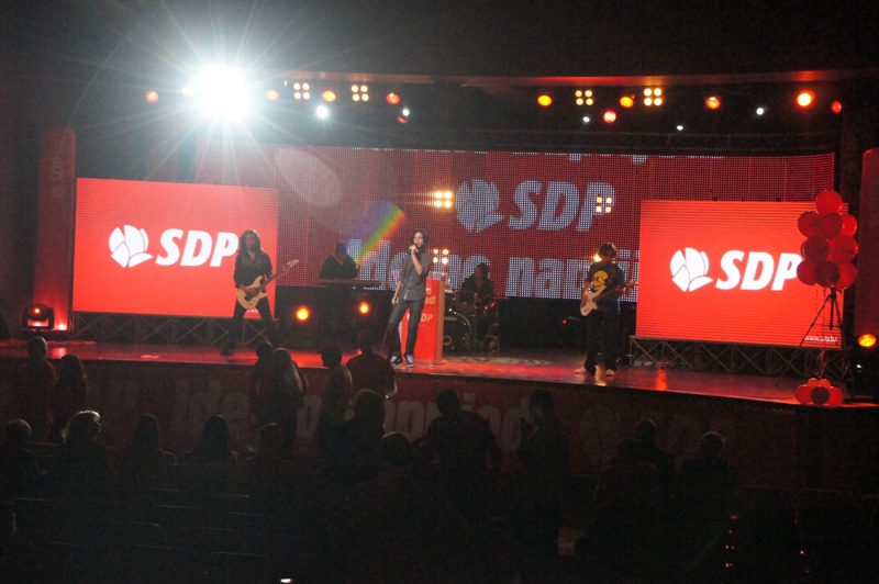 Centralni predizborni skup SDP-a u Domu mladih