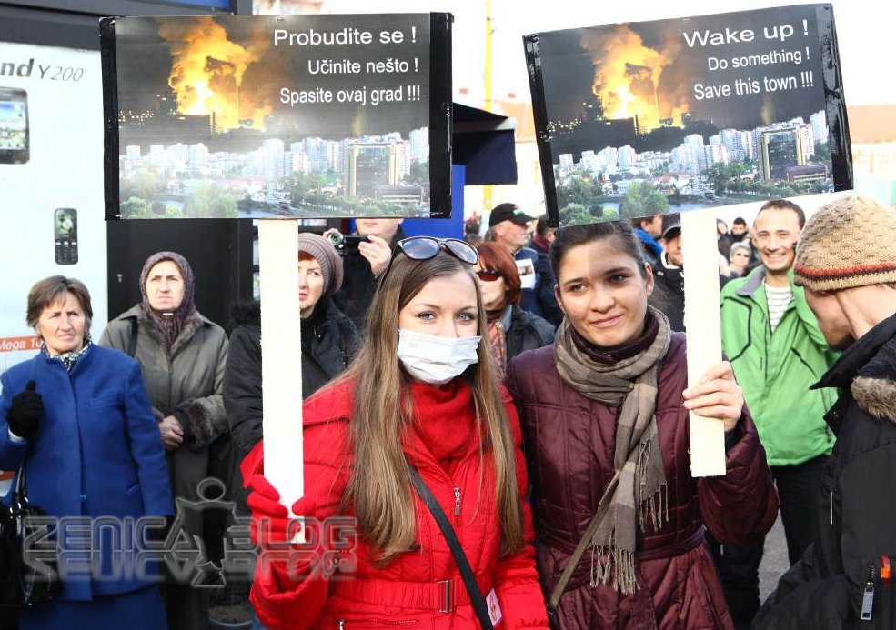 protesti protiv zagađenja u zenici protesti protiv zagađenja u zenici