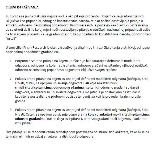 ispitivanje javnog mnijenja Prism Research_etnička pripadnost u bih