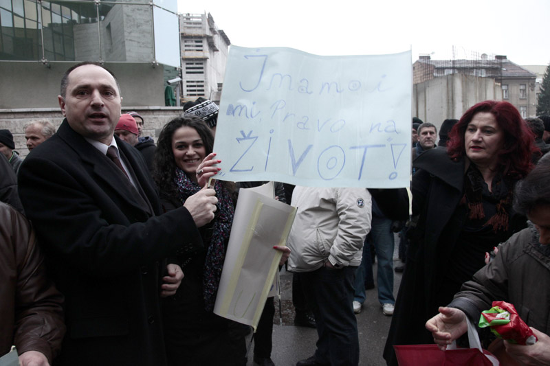 Protesti ispred Federalnog parlamenta/ Foto: DEPO PORTAL