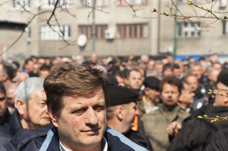 Protesti vojnih penzionera u Sarajevu, 28.032013.