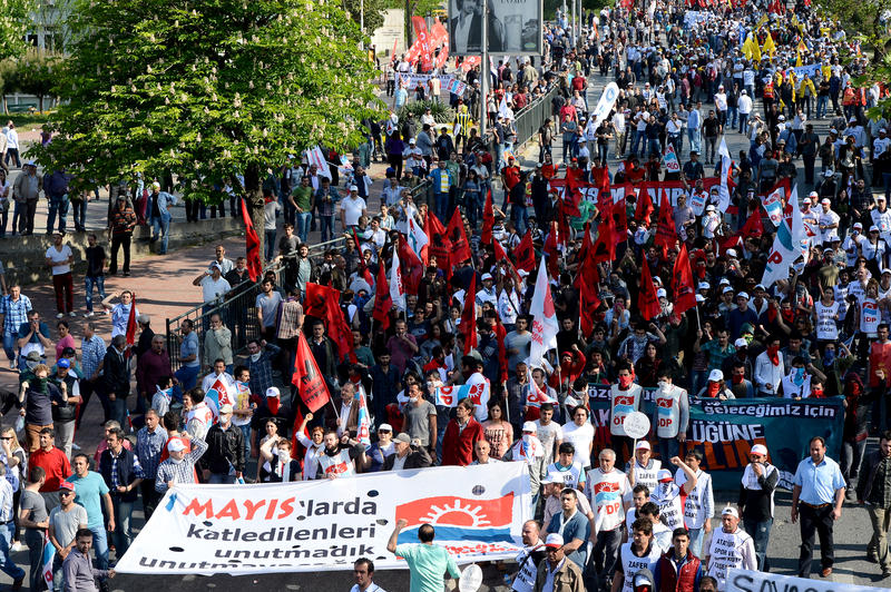 prvomajski protesti u Istanbulu