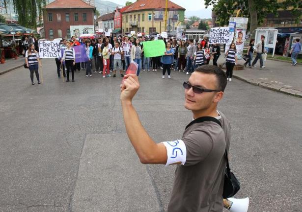 Protesti u Zenici - JMBG/ Foto: Anadolija