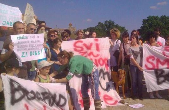 Protest Beograd JMBG