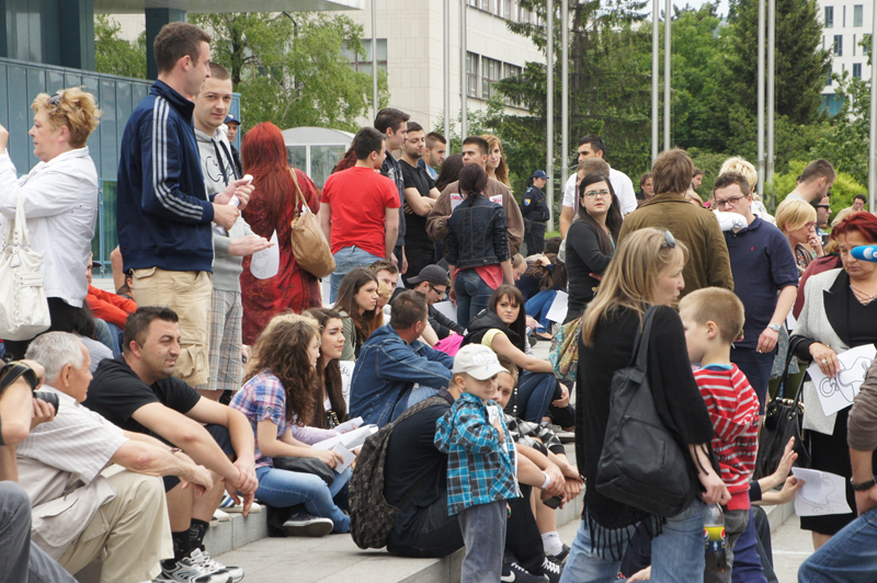 JMBG protesti ispred Parlamenta BiH/ Foto: DEPO PORTAL