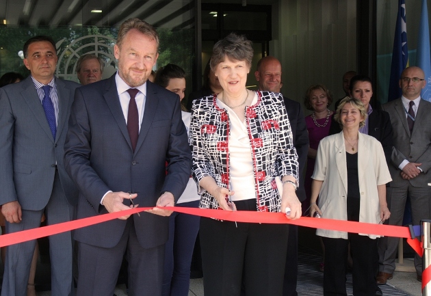 Bakir Izetbegović i Helen Clark - otvaranje zgrade UN-a