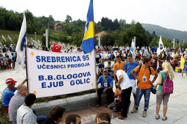 Učesnici Marša mira 2013 stigli u Potočare/ Foto: Anadolija