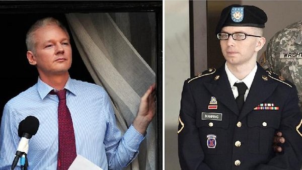 Julian Assange i Bradley Manning