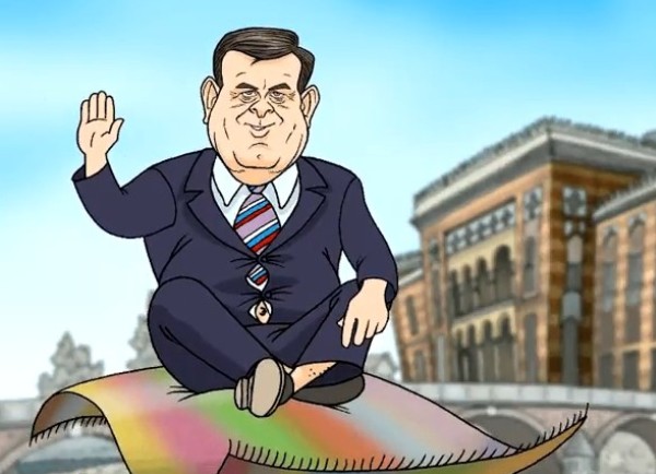 Dodik na letećem ćilimu nova