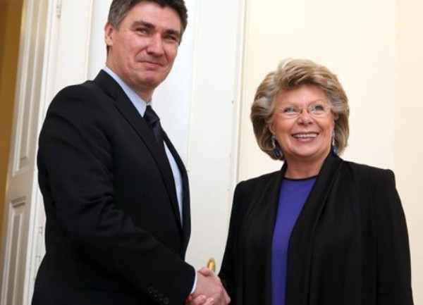 Viviane Reding i Zoran Milanović