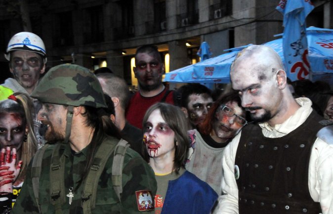 Zombiji prošetali Beogradom/ Foto: Anadolija