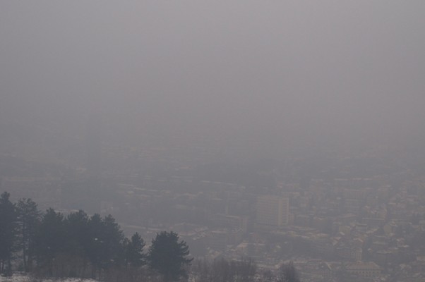 Sarajevo u smogu/Foto:Anadolija