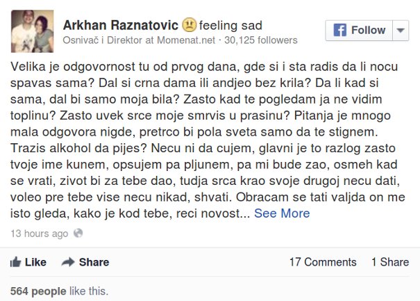 veljko ražnatović status