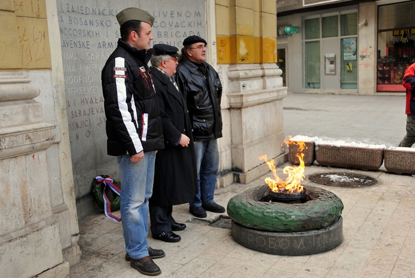 antifašisti iz Slovenije i Srbije u Sarajevu/Foto: Anadolija