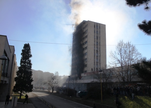 gori zgrada Vlade TK/ foto: Tip.ba