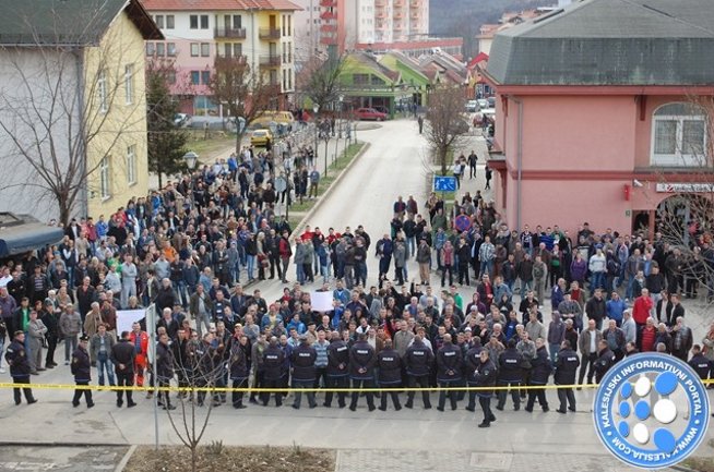 protesti u kalesiji/ Foto: kalesija.info