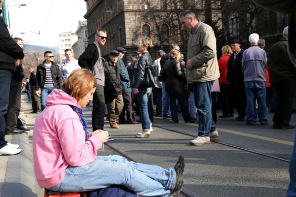 protesti u Sarajevu_18. februar/Foto:AA