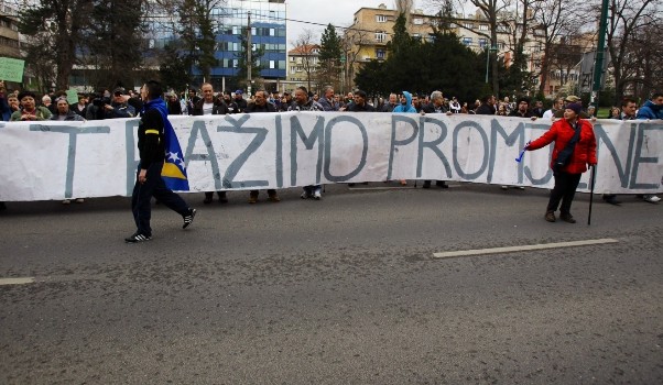 protesti u Sarajevu 20.februar/Foto:AA