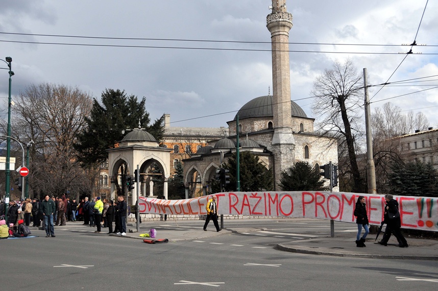 Protesti u Sarajevu 1.mart/Foto: Anadolija