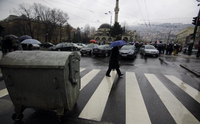 Demonstrantima se pridružili taksisti, mart 2014/ Foto: AA