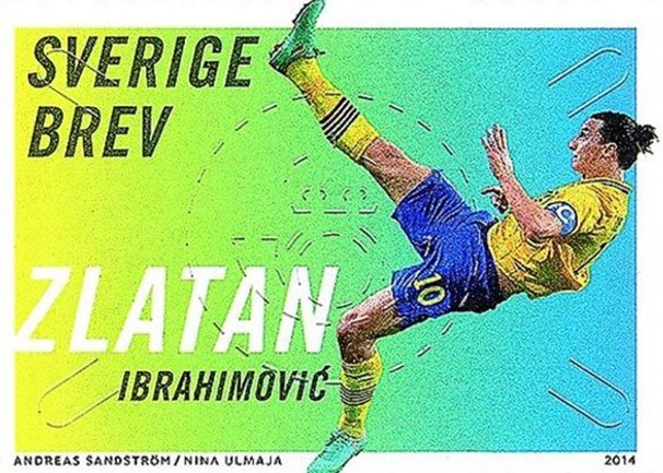 Zlatan Ibrahimović - poštanska marka