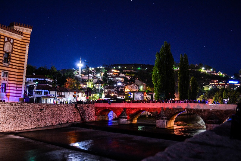 3D mapping projekcija na zgradi Vijećnice