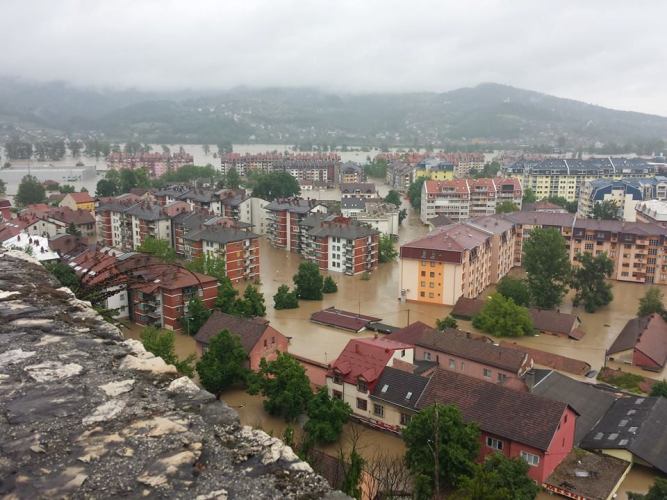 Doboj pod vodom, maj 2014/ Foto: Facebook Doboj pod vodom, maj 2014/ Foto: Facebook