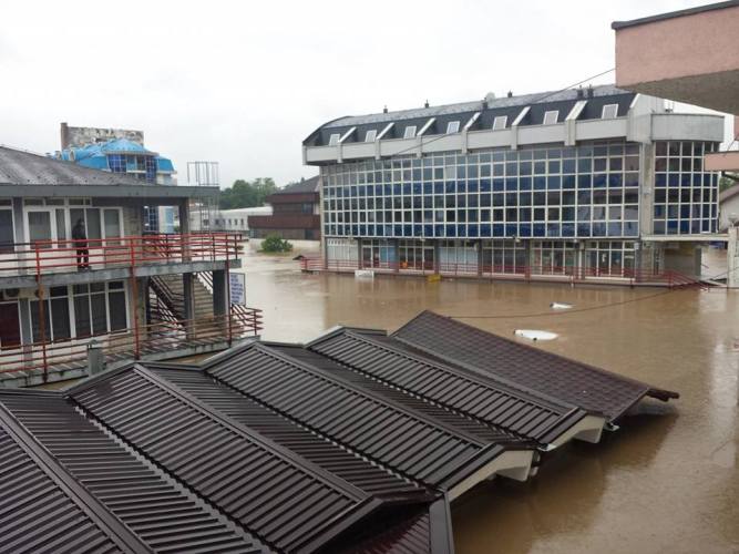 Doboj pod vodom, maj 2014/ Foto: Facebook Doboj pod vodom, maj 2014/ Foto: Facebook
