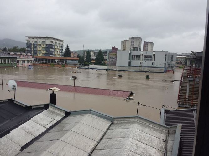 Doboj pod vodom, maj 2014/ Foto: Facebook