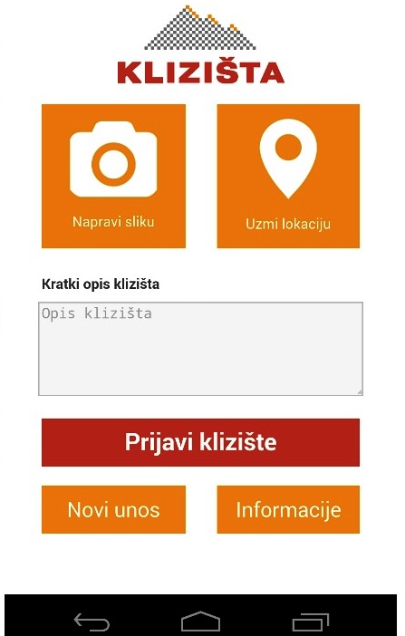 aplikacija klizi&scaron;ta