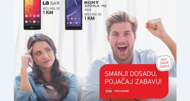 Odlični telefoni po cijeni od 1 KM uz tarifu Moj Mix 30