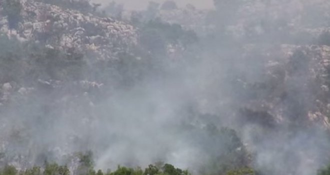 Gori na području Jablanice i Stoca, intervencija helikoptera otkazana