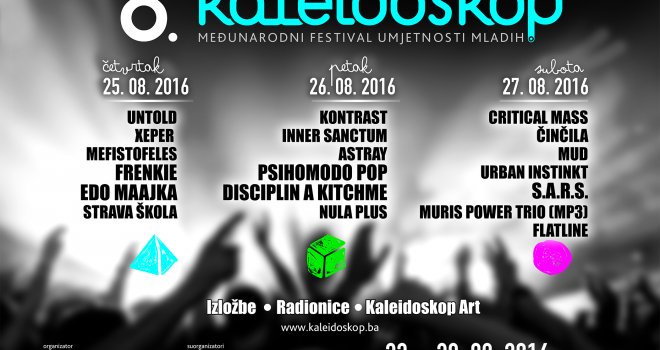 Tuzla: Sutra počinje 8. Međunarodni festival umjetnosti mladih Kaleidoskop