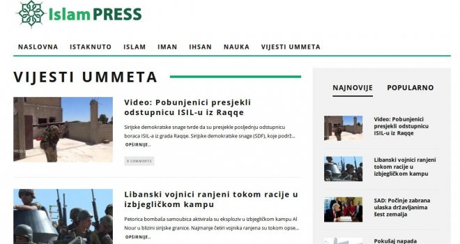 Portal 'Vijesti Ummeta' ponovo proradio: Glasilo ISIS-a promijenilo način rada, bazira se na 'cloud' tehnologiji