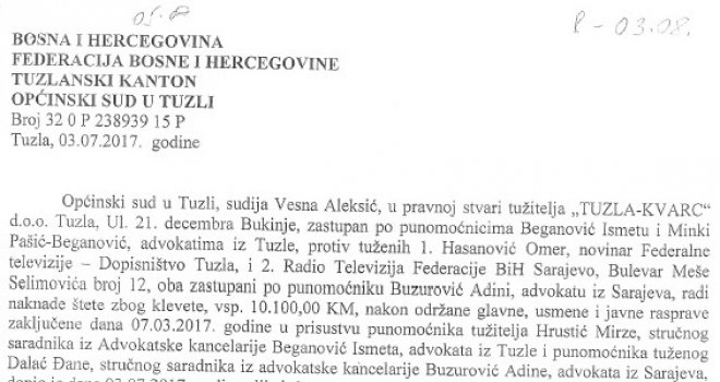 Zbog laži i kleveta kazna za FTV: Hoće li ACCOUNT opozvati nagradu koju je dodijelio novinaru magazina 'Mreža'?!   