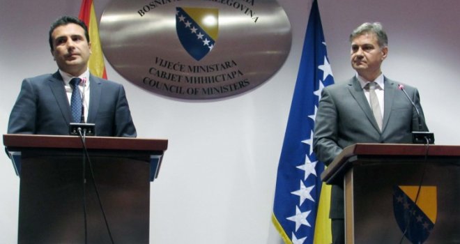 Zvizdić-Zaev: Namjera da zapadni Balkan u narednom proširenju postane dio EU
