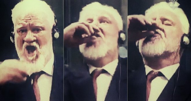 Praljak je pomno izrežirao svoju smrt: Iskolačio je oči, nagnuo glavu i energično si strusio otrov u širom otvorena usta...