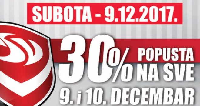 Otvara se novi Sport Vision outlet u Sarajevu: U subotu i nedjelju dodatnih 30% popusta na sve artikle!