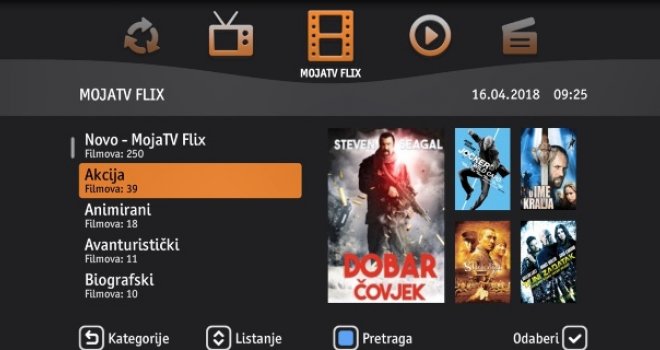 Nova usluga u BH Telecomu: MOJA TV FLIX - videoteka sa 250 najnovijih filmskih naslova