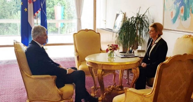 Dragan Čović u Zagrebu se sastao s hrvatskom predsjednicom