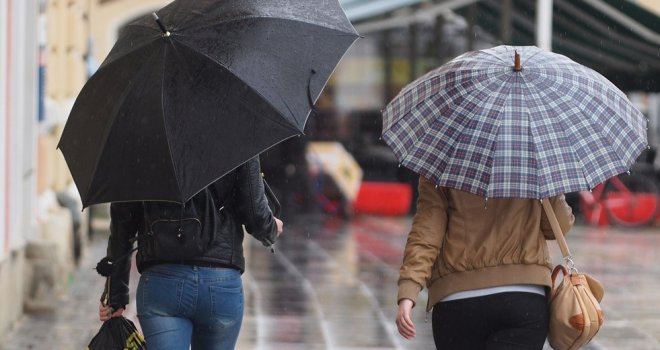 U BiH danas kiša, a na planinama susnježica i snijeg