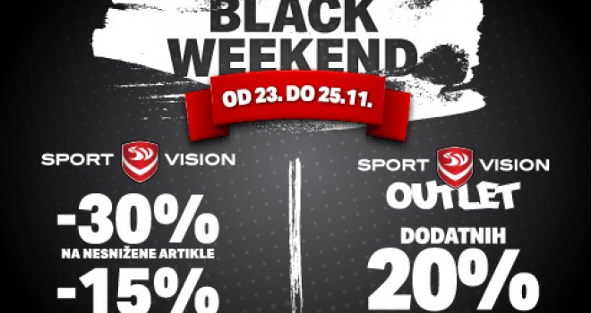 Black Weekend u Sport Vision radnjama: Dodatni popusti na već snižene artikle, ali to nije sve...