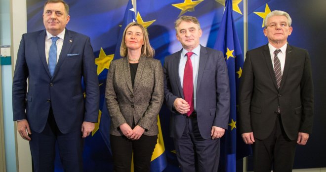 Članovi Predsjedništva BiH optimistični nakon sastanka u Briselu