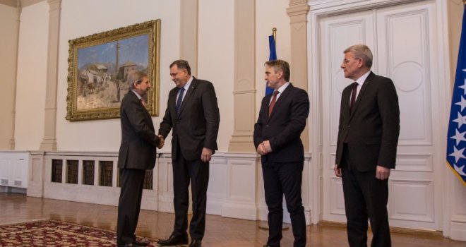 Hahn: Predsjedništvo BiH treba nastaviti raditi na reformskim procesima