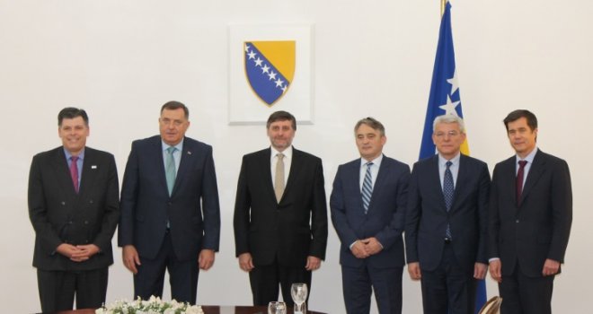 Dodik, Džaferović i Komšić razgovarali sa Palmerom: SAD ostaju čvrst i posvećen partner BiH