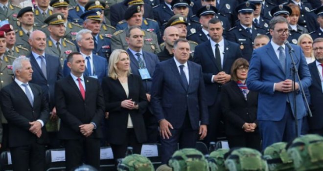 Dodik prisustvovao vojno-policijskoj paradi u Nišu: 'U mentalitetu srpskog naroda je i njegovo poimanje slobode'